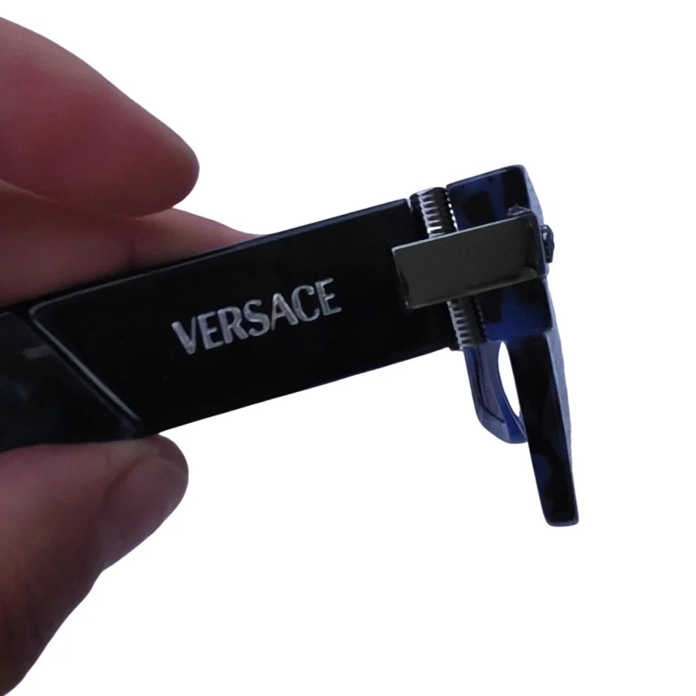 Versace 4464 Frames Blue Tortoise Rectangular Medusa‎ Logo Italy 5458/87 55mm